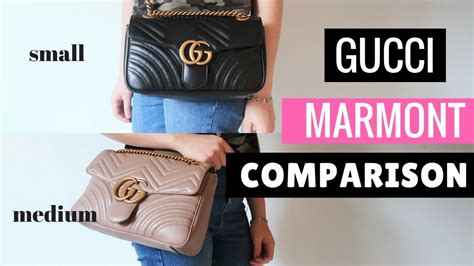 gucci marmont small black review|gucci marmont small vs mini.